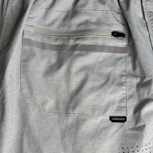 Legends Men's Gray Athletic Shorts - Picture 5 of 7